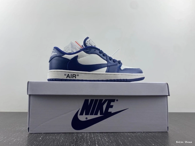 Bmlin Shoes OFF-WHITE TRAVIS CUSTOM JORDAN DM7890-101 X AIR X 1 SCOTT 0727